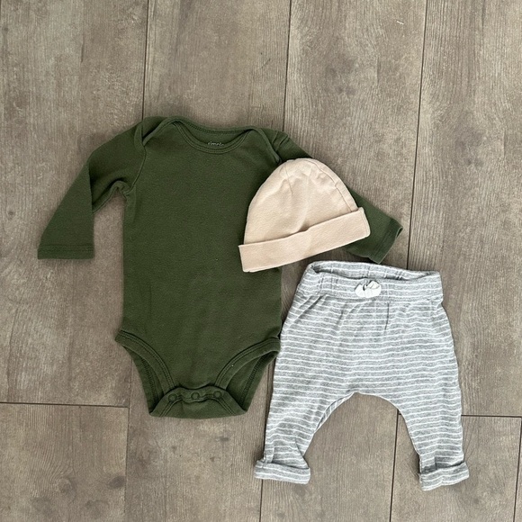 Carter’s 0-3 Month Baby Boy 3 piece matching outfit set
Pants bodysuit & hat - Picture 6 of 12